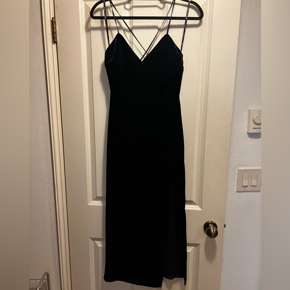 Bardot Raven Velvet Slip Dress